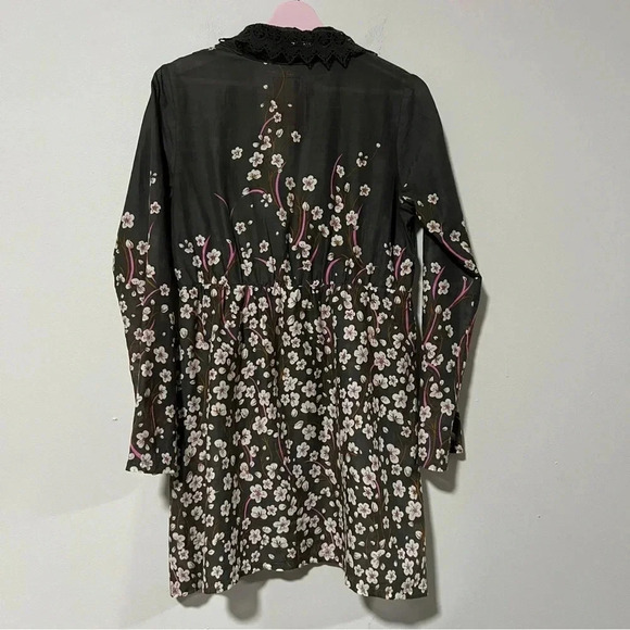 Johnny Was Floral Empire Crochet Collar Tunic Size XS - Picture 7 of 8